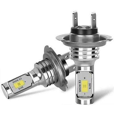 Set 2 Becuri auto H7 12 LED SMD putere 1600W Set 2 Becuri auto H7 12 LED SMD putere 1600W
