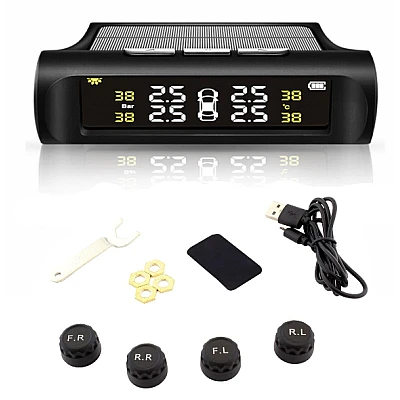 Set 4 senzori de presiune si temperatura anvelope cu afisaj LCD AVX-AG678 Set 4 senzori de presiune si temperatura anvelope cu afisaj LCD AVX-AG678