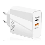 Adaptor alimentare pentru priza cu 2 porturi QC3.0 65W