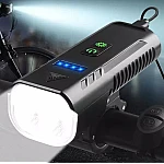 Far cu claxon bicicleta FY-336 1000 lumeni cu 8 moduri de iluminare Far cu claxon bicicleta FY-336 1000 lumeni cu 8 moduri de iluminare