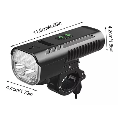 Far cu claxon bicicleta FY-336 1000 lumeni cu 8 moduri de iluminare Far cu claxon bicicleta FY-336 1000 lumeni cu 8 moduri de iluminare