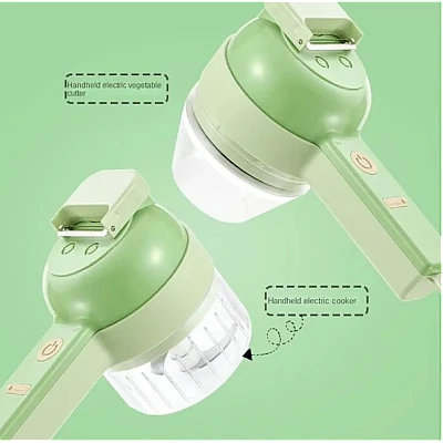 Tocator Electric 4 in 1 pentru Alimente Verde Tocator Electric 4 in 1 pentru Alimente Verde