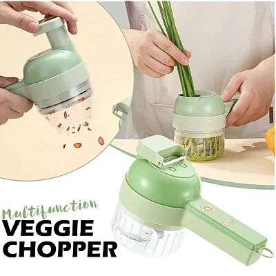 Tocator Electric 4 in 1 pentru Alimente Verde Tocator Electric 4 in 1 pentru Alimente Verde