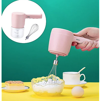 Mini mixer portabil 3 in 1 fara fir Mini mixer portabil 3 in 1 fara fir