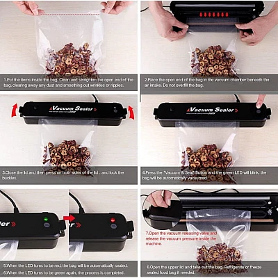 UB Aparat de sigilat si vidat Vacuum Sealer Z NEGRU UB Aparat de sigilat si vidat Vacuum Sealer Z NEGRU