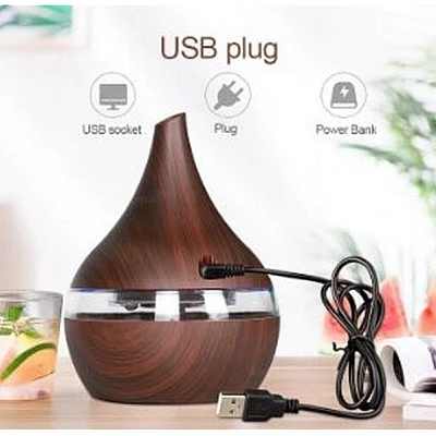 Umidificator aromaterapie 300ml maro Umidificator aromaterapie 300ml maro