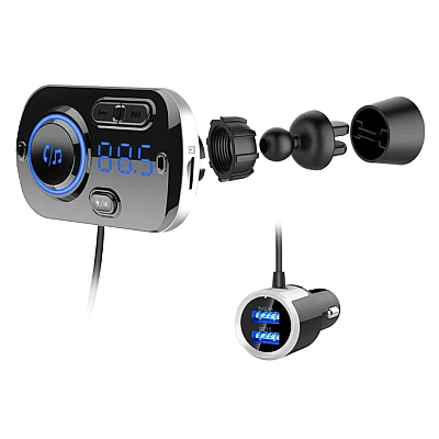 Modulator FM Bluetooth cu Incarcare Rapida BC49BQ Modulator FM Bluetooth cu Incarcare Rapida BC49BQ