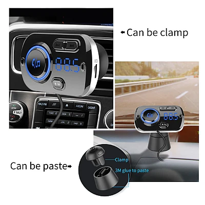 Modulator FM Bluetooth cu Incarcare Rapida BC49BQ Modulator FM Bluetooth cu Incarcare Rapida BC49BQ