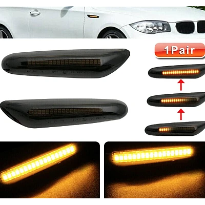 Set 2 x Semnalizare Dinamica Secventiala aripa LED BMW Set 2 x Semnalizare Dinamica Secventiala aripa LED BMW