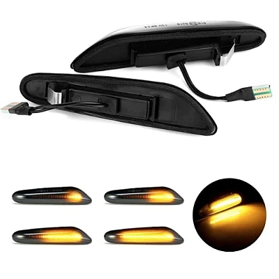 Set 2 x Semnalizare Dinamica Secventiala aripa LED BMW Set 2 x Semnalizare Dinamica Secventiala aripa LED BMW
