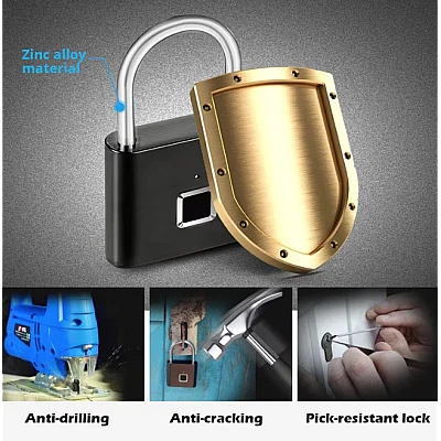 Lacat Smart cu senzor de amprenta Lacat Smart cu senzor de amprenta