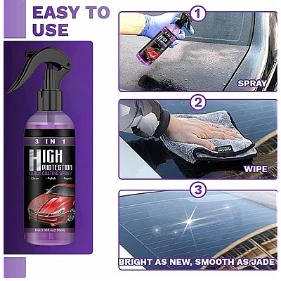 Sticla cu spray pentru tratament ceara lichida 3in1