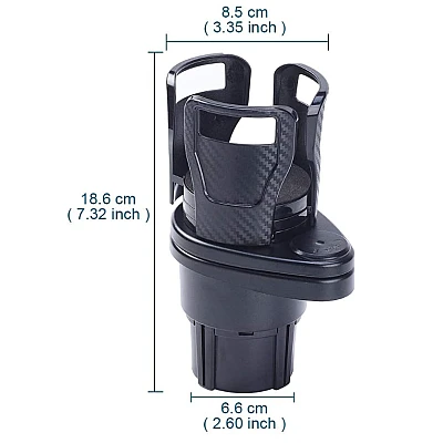 Suport dublu pentru pahare pentru masina 2 in 1 Suport dublu pentru pahare pentru masina 2 in 1