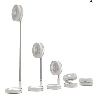 Ventilator de masa fara fir pliabil foarte silentios