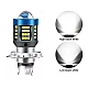 Bec Led H4 MOTO cu doua faze 3030 cu 61 LED SMD temperatura 6000k putere 160W 15000 lm Bec Led H4 MOTO cu doua faze 3030 cu 61 LED SMD temperatura 6000k putere 160W 15000 lm