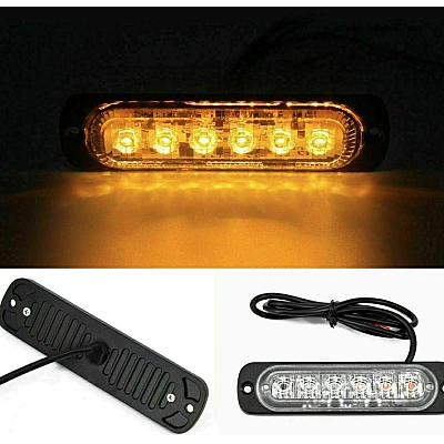 Far Lumini stroboscopice de urgenta 6 LED Far Lumini stroboscopice de urgenta 6 LED