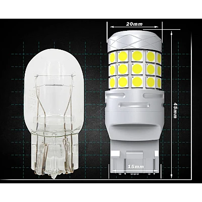 Set 2 becuri auto LED T20 42 SMD 120W 6000K 10000LM Set 2 becuri auto LED T20 42 SMD 120W 6000K 10000LM