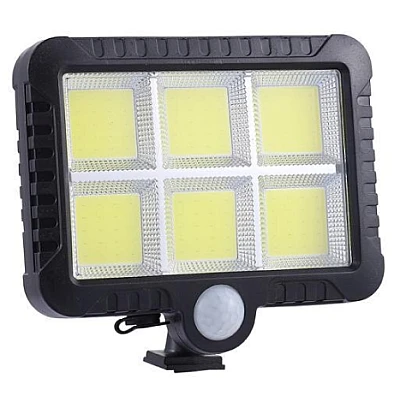 Proiector solar 10W 6 casete COB SL-F120 Senzor de lumina si miscare Proiector solar 10W 6 casete COB SL-F120 Senzor de lumina si miscare