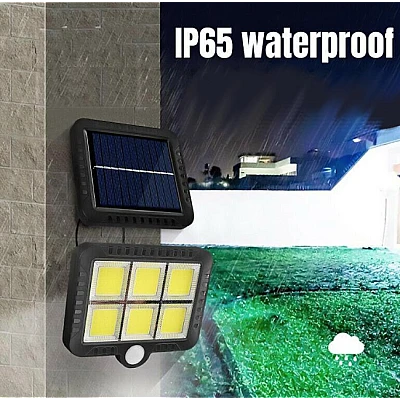 Proiector solar 10W 6 casete COB SL-F120 Senzor de lumina si miscare Proiector solar 10W 6 casete COB SL-F120 Senzor de lumina si miscare