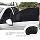 Set 2 Parasolar auto elastic din plasa negru Set 2 Parasolar auto elastic din plasa negru