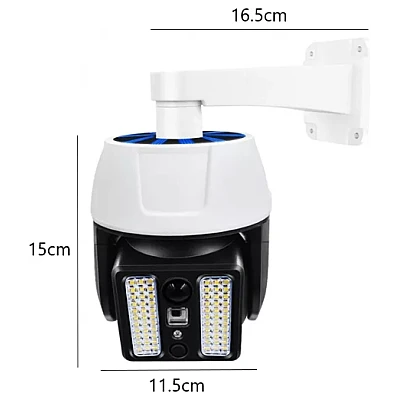 Lampa solara tip camera HW51182 66 SMD LED senzor telecomanda Lampa solara tip camera HW51182 66 SMD LED senzor telecomanda