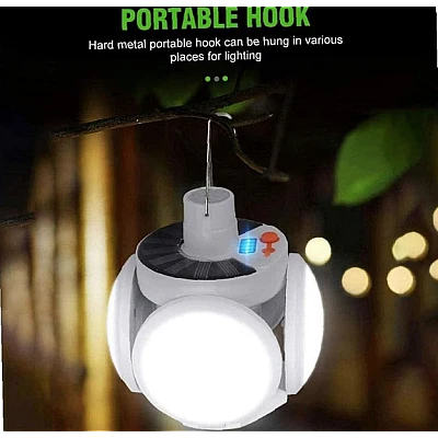 Lampa Solara Cu Acumulator 4 brate rabatabile 5 Trepte De Iluminat – BL-2029 Lampa Solara Cu Acumulator 4 brate rabatabile 5 Trepte De Iluminat – BL-2029