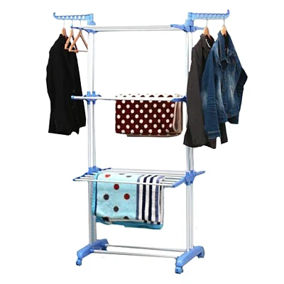 UB Uscator Vertical pentru Rufe Haine Mobil si Pliabil pentru Spatii Mici 173X78X50 cm
