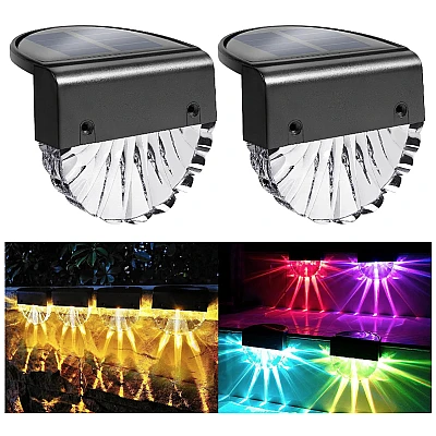 Set 2 lampi solare pentru trepte 10 lumeni Set 2 lampi solare pentru trepte 10 lumeni