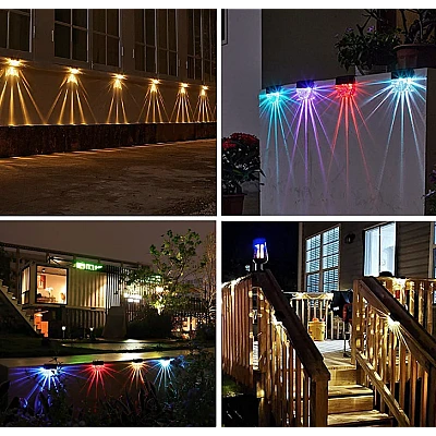 Set 2 lampi solare pentru trepte 10 lumeni Set 2 lampi solare pentru trepte 10 lumeni