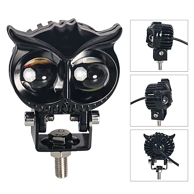 Proiector LED auto cu 2 FAZE putere 30W 6000K model bufnita Proiector LED auto cu 2 FAZE putere 30W 6000K model bufnita
