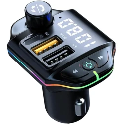 Modulator Fm auto Rgb ZTB-A10 - 20W Negru Modulator Fm auto Rgb ZTB-A10 - 20W Negru