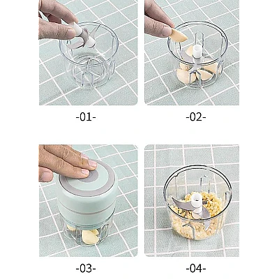 Tocator electric de usturoi 250ml 45W incarcare Usb Tocator electric de usturoi 250ml 45W incarcare Usb