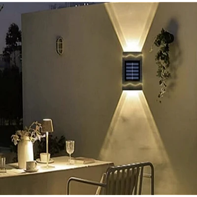 Set 4 lampi solare decorative de perete 4Led