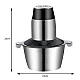 UB Mini robot tocator de bucatarie capacitate 2L putere 850 W cu 2 viteze material INOX UB Mini robot tocator de bucatarie capacitate 2L putere 850 W cu 2 viteze material INOX