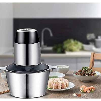 UB Mini robot tocator de bucatarie capacitate 2L putere 850 W cu 2 viteze material INOX UB Mini robot tocator de bucatarie capacitate 2L putere 850 W cu 2 viteze material INOX