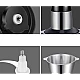 UB Mini robot tocator de bucatarie capacitate 2L putere 850 W cu 2 viteze material INOX UB Mini robot tocator de bucatarie capacitate 2L putere 850 W cu 2 viteze material INOX