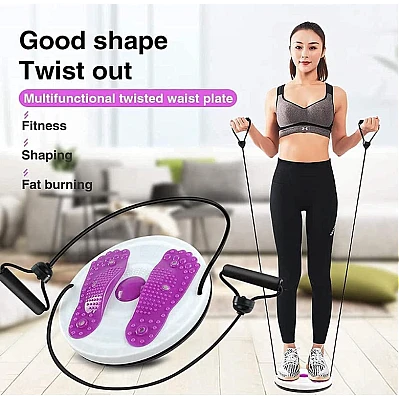 Disc rotativ de fitness cu corzi elastice Disc rotativ de fitness cu corzi elastice