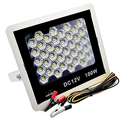 Proiector auto camping putere 100W cu clesti CaiCai 12V Proiector auto camping putere 100W cu clesti CaiCai 12V