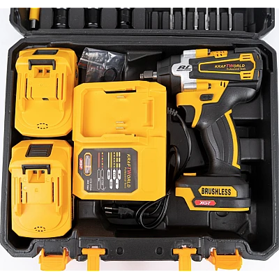 Trusa autofiletanta de impact 2 acumulatori 36V 8Ah 38 accesorii GALBENA Trusa autofiletanta de impact 2 acumulatori 36V 8Ah 38 accesorii GALBENA