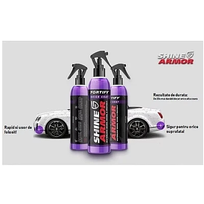 Kit Ceara Lichida Ceramica Efect Hidrofob 236ml SHINE ARMOR Kit Ceara Lichida Ceramica Efect Hidrofob 236ml SHINE ARMOR