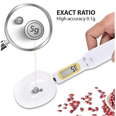 Cantar de bucatarie tip lingura cu display digital 228 x 55 x 23m greutate maxima 500g alba Cantar de bucatarie tip lingura cu display digital 228 x 55 x 23m greutate maxima 500g alba