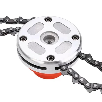 Cap tambur Portocaliu cu lant pentru motocoasa universal Cap tambur Portocaliu cu lant pentru motocoasa universal