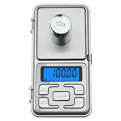 Mini cantar electronic pentru bijuterii 200g/0.01g Argintiu Mini cantar electronic pentru bijuterii 200g/0.01g Argintiu