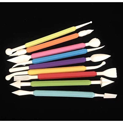 Set 9 ustensile modelatoare pentru fondant A69010 Set 9 ustensile modelatoare pentru fondant A69010