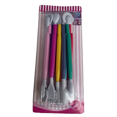 Set 9 ustensile modelatoare pentru fondant A69010 Set 9 ustensile modelatoare pentru fondant A69010