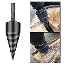 Con de spart lemn pentru masina de carotat cu 3 adaptoare 50mm din otel Negru AN Con de spart lemn pentru masina de carotat cu 3 adaptoare 50mm din otel Negru AN