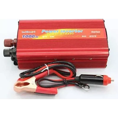 Invertor auto 12v-220v 1000w Portocaliu Invertor auto 12v-220v 1000w Portocaliu
