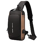 Geanta de umar barbati Crossbody cu buzunar antifurt impermeabila