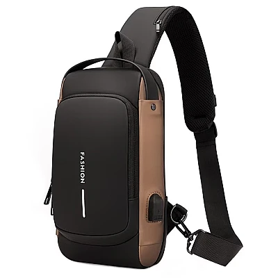 Geanta de umar barbati Crossbody cu buzunar antifurt impermeabila Geanta de umar barbati Crossbody cu buzunar antifurt impermeabila