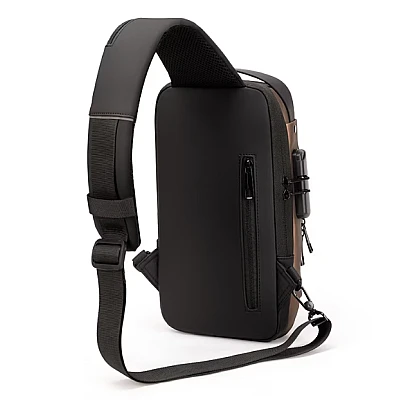 Geanta de umar barbati Crossbody cu buzunar antifurt impermeabila Geanta de umar barbati Crossbody cu buzunar antifurt impermeabila